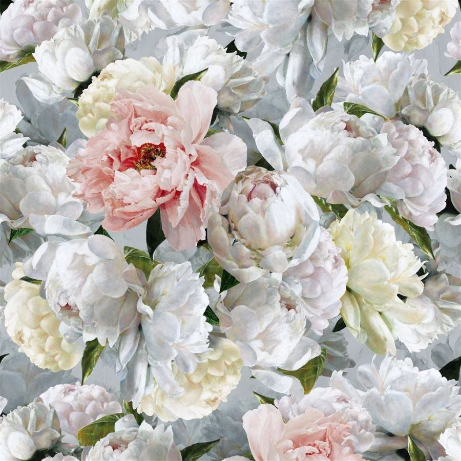 Панно Designers Guild Foscari Fresco Peonia Grande Zinc PDG1102/01